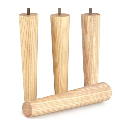 Noge za mizo iz masivnega lesa iz odebeljenega lesa